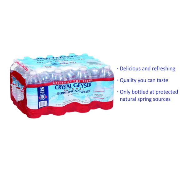 Crystal Geyser Alpine Spring Water, 16.9 oz, 35 ct - Image 5